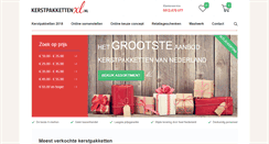 Desktop Screenshot of kerstpakkettenxl.nl