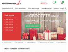 Tablet Screenshot of kerstpakkettenxl.nl